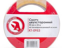 двосторонній 50мм * 25м на поліпропіленовій основі Intertool KT-0953