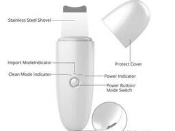 Скрабер ультразвуковой для лица 28 kHZ White, аппарат для ультразвуковой чистки лица
