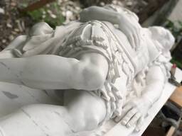 Скульптура Св. Себастьяна из белого мрамора производство под заказ