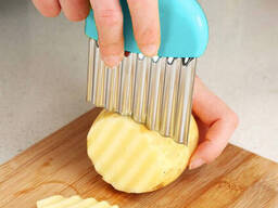Слайсер волнистый сырорезка нож для фигурной нарезки сыра картошки чипсов карвинга. ..
