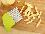 Слайсер волнистый сырорезка нож для фигурной нарезки сыра картошки чипсов карвинга. .. - фото 1