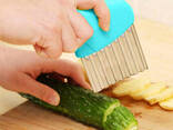 Слайсер волнистый сырорезка нож для фигурной нарезки сыра картошки чипсов карвинга. .. - фото 2
