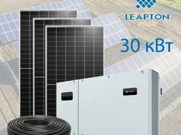 Солнечная сетевая электростанция 30 кВт.