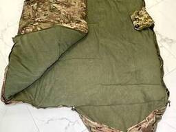 Спальный мешок 75х243см зимний с подогревом до -30. Спальник большой, тёплый с флисом и...