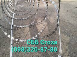 Колючая проволока «Егоза», d-500mm, 3 скобы соединения