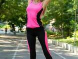 Спорт костюм женский 102R075 цвет Розово-черный