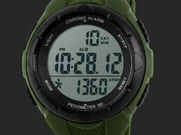 Спортивные часы с шагомером Skmei 1108 green