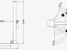 SR-2040N Автомобильный двухстоечный электрогидравлический подъемник