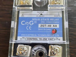 SSR-40AA (ZGT-40AA) вхiд- AC 70-280v вихiд - 24- 480vАС 40a реле твердотiле
