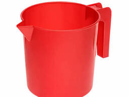 Стакан мерный пластмассовый с ручкой для пищевых продуктов 1750 мл Турция Красный