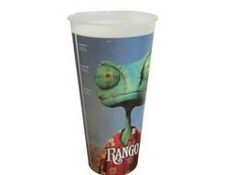 Стакан пластиковый для напитка «Rango» с крышкой, V22 (0,5л)