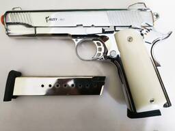 Стартовий пістолет KUZEY 911 хром другий магазин