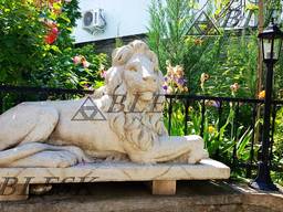 Статуя скульптура Льва из полимерного бетона