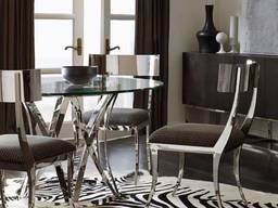 Стеклянный круглый стол кухонный Ø столешницы - 1500 мм