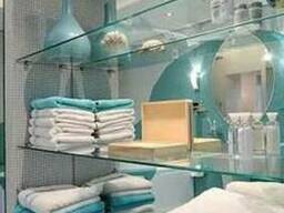 Стеклянные полки на заказ Киев