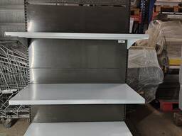 Стелаж металевий бу, стелаж торговий бу, пристінний стелаж, односторонній стелаж бу