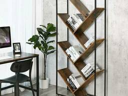 Стеллаж для книг в стиле LOFT (Rack - 013). Дизайнерская. ..