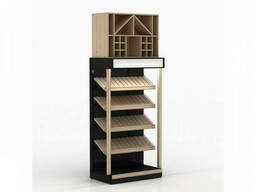 Стеллаж для вина с коробом (тип 2)