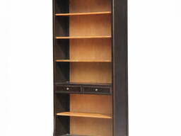 Стеллаж из массива дерева "Моне-2" в черном цвете