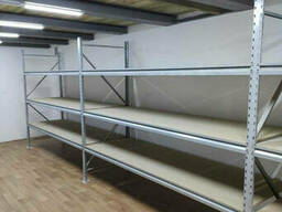 Стеллаж полочный 2000х2600х500мм,3 полки без ДСП металлический. ..