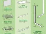 Стеллаж торговый для магазина с сетчатыми корзинами - фото 3