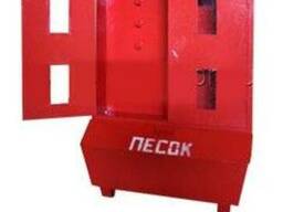 Стенд пожарный закрытого типа с ящиком для песка