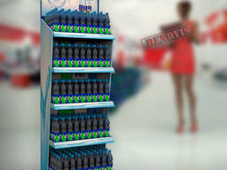 Стенды торговые для воды Bonaqua