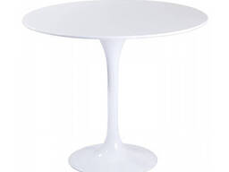 Стіл круглий білий Тюльпан д. 80 см