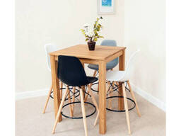 Стілець барний високий чорний Тауер Вуд