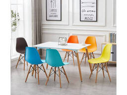 Стілець жовтий пластиковий Тауер Вуд