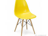 Стілець жовтий пластиковий Тауер Вуд - фото 1