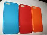 Стильный силиконовый цветной TPU чехол iPhone 5 5S - фото 1