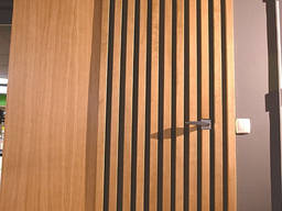 Стіна та двері з рейок