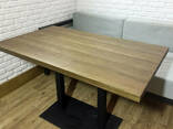 Прямоугольный стол для кафе из массива дерева 120х60 - фото 1