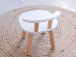 Детский стульчик Tatoy из бука белый для детей 2-4 лет