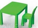 Стол и стульчик 2в1, ТМ Doloni детский пластиковый столик и стульчик-табурет Долони