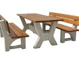 Стол садовый, мебель для сада, парка, улицы, наборы садовой мебели - фото 3