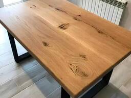 Столешница прямоугольная из натурального дерева Дуба для стола