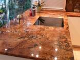 Столешницы натурального камня и искусственных кварца. - фото 3