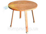 Столик круглый Минимал 1000х750мм МДФ (дубовый шпон ) Kompred OL917 - фото 2