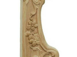 Стовп різбленний дубовий 100х390х1100 мм / Тип-4