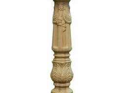 Стовп різбленний дубовий 150х150х1200 мм / Тип-3