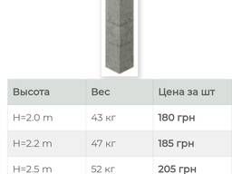 Стовпчики виноградні, під сітку