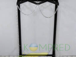 Стойка для двух баллонов 600х300х1000 (с цепью) Чёрный Kompred OL360