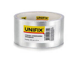 Стрічка клейка алюмінієва армована 50мм 5м Unifix