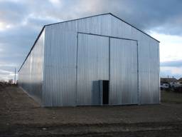 Строительство склад/ангар/навес под ключ, б/у каркас, от 1200 грн/кв