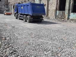 Строительство временных дорог, грузовых парковок из дробленного бетона