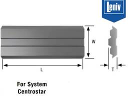 Ніж стругальний Centrostar 100х12х2,7 з твердосплавною наплавкою для фрез, ножі системні