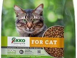 Сухой корм Экко-гранула для кошек «Помощь выведению шерсти» 10кг