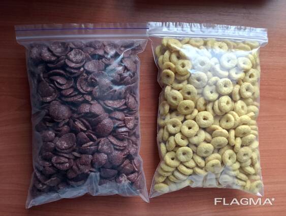 Сухі сніданки, снеки, відходи виробництва, харчові залишки